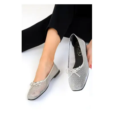 Soho Silver Women's Ballerinas