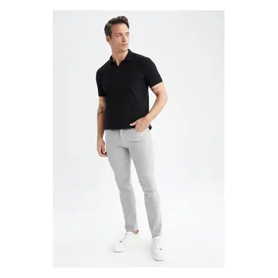 DEFACTO Slim Fit Slim Cut Skinny Leg Chino Canvas Trousers