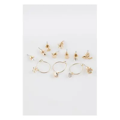 DEFACTO Woman's 12-Piece Gold Earrings