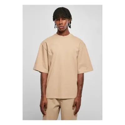 Organic T-shirt with Oversized Sleeve UnionBeige