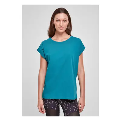 Women's T-shirt with extended shoulder in watercolor color