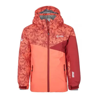 Girl's ski jacket Kilpi SAARA-JG dark red