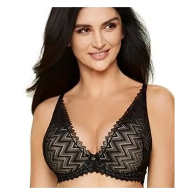 Gorteks Echo lace push-up bra with zigzag pattern