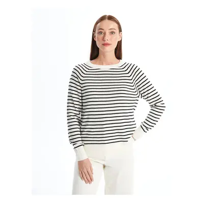 LC Waikiki Crew Neck Striped Long Sleeve Women's Knitwear Sweater