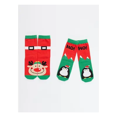 Denokids Deer & Penguin Unisex Kids Pack Socks Set