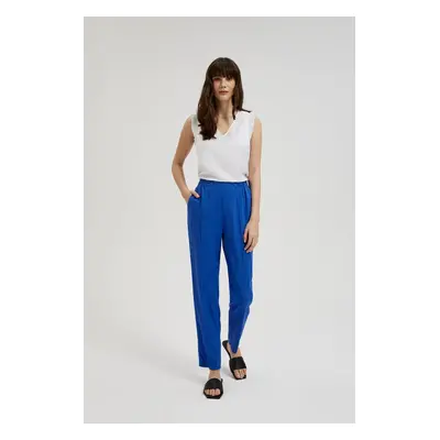 Women's canvas pants MOODO - blue