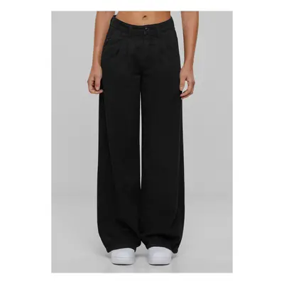 Women's Organic Pleated Pants - Black