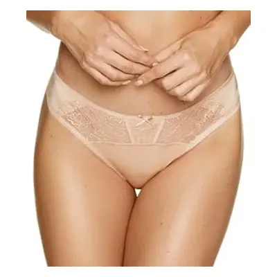 Gorteks Pamela embroidered thong beig