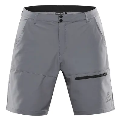 Men's softshell shorts ALPINE PRO BAK smoked pearl