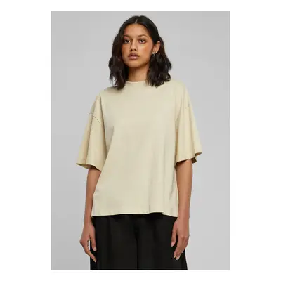 Women's Organic Heavy Slit T-Shirt With Sand