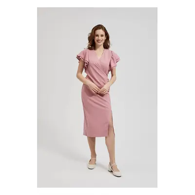 Women's midi dress MOODO - dusty pink