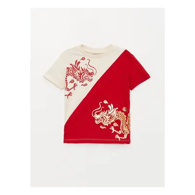 LC Waikiki Crew Neck Printed Baby Boy T-Shirt