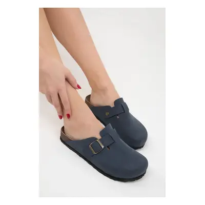 Soho Navy Blue Unisex Slippers