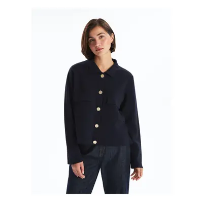 LC Waikiki Shirt Collar Women's Knitwear Cardigan