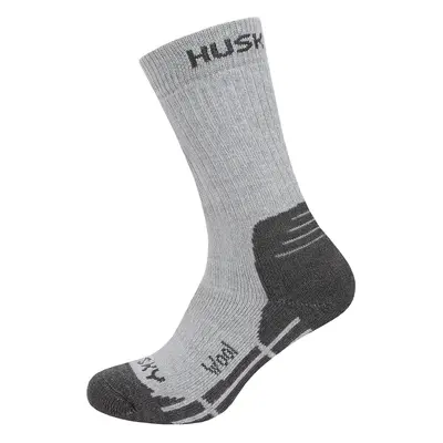 Children's socks HUSKY All Wool light gray