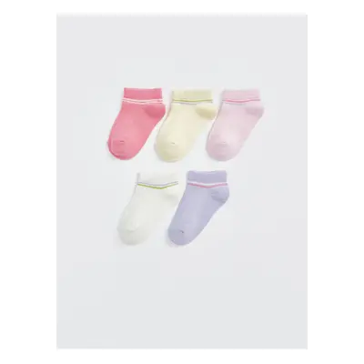 LC Waikiki Lcw Striped Baby Girl Booties Socks 5-Pack