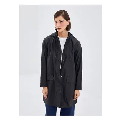 LC Waikiki Lw - Women's Hooded Plain Raincoat