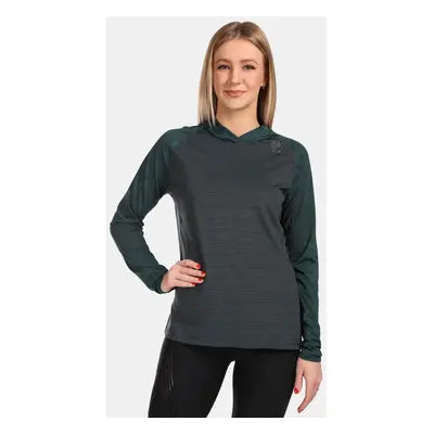 Women's running sweatshirt Kilpi AILEEN-W Dark green