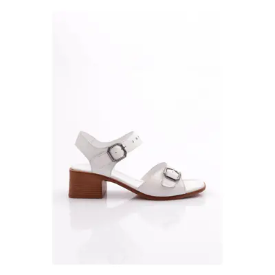 DGN Women's Sandals Genuine Leather White