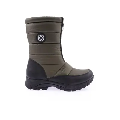 DGN Women's Shearling Boots With A Zipper In The Front.