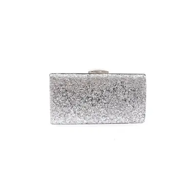 DGN 273-22y Women's Evening Dress Clutch Bag Sequin Silver