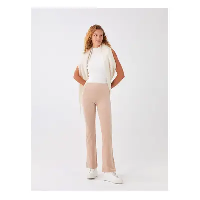 LC Waikiki Lcw Elastic Waist Slim Fit Spanish Leg Women's Trousers