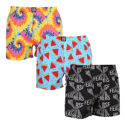 3PACK Men's Boxer Shorts Horsefeathers Frazier multicolored