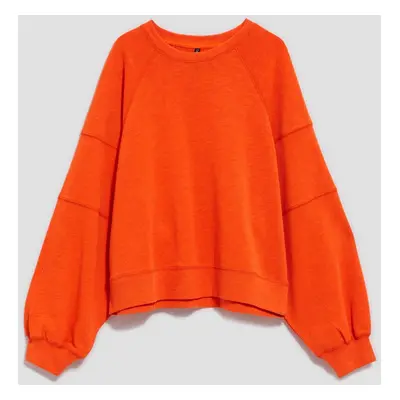 WOMEN'S SWEATSHIRT L-BL-4010 ORANGE