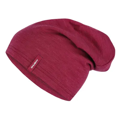 HUSKY Merhat merino beanie faded burgundy