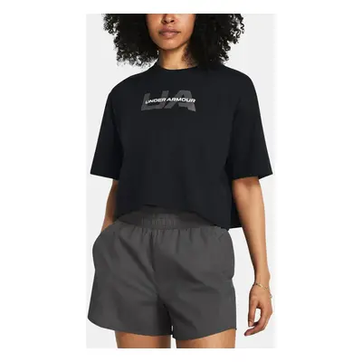 Women's T-shirt Under Armour W BOXY CROP BRANDED SS