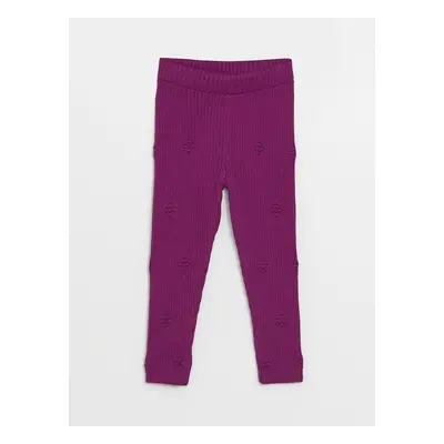 LC Waikiki Basic Elastic Waist Baby Girl Knitwear Leggings.