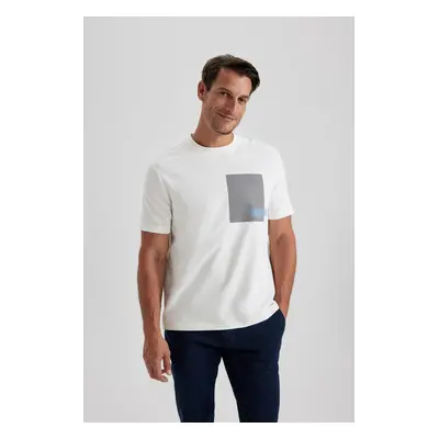 DEFACTO Regular Fit Crew Neck Printed Short Sleeve T-Shirt