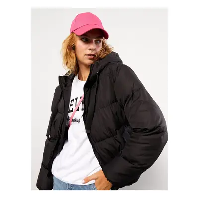 LC Waikiki Women's Hooded Plain Puffer Coat