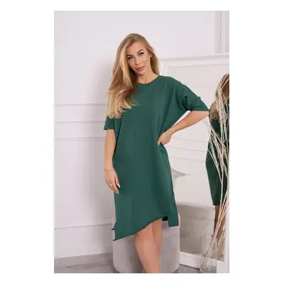 Oversize dress dark green