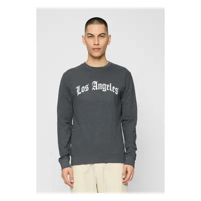 Los Angeles Text Crewneck Charcoal