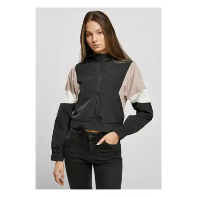 Women's Short 3-Color Pressed Jacket Black/Duskrose/White Sand