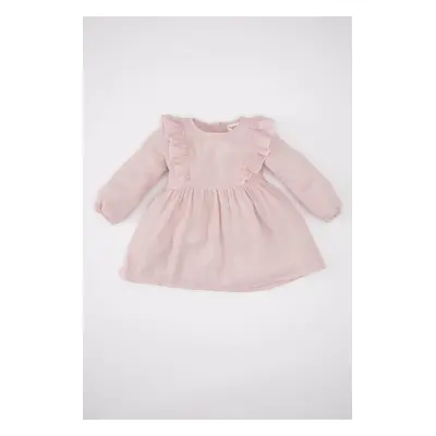 DEFACTO Baby Girl Long Sleeve Muslin Dress