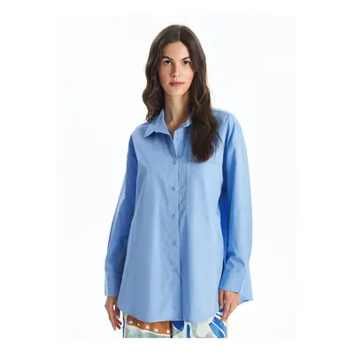 LC Waikiki Lcw Plain Long Sleeve Oversize Women's Shirt