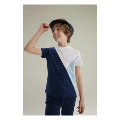 DEFACTO Boy's Crew Neck Pique Short Sleeve T-Shirt