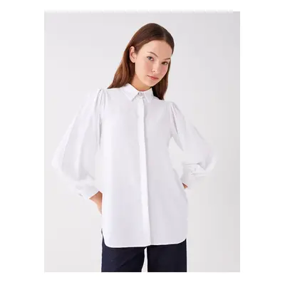 LC Waikiki Shirt Collar Plain Long Sleeve Women's Tunic