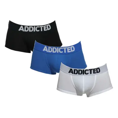 3PACK Men's Addicted Boxer Shorts Multicolored