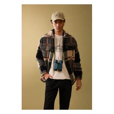 DEFACTO Relax Fit Buttoned Pocket Plaid Lumberjack Long Sleeve Shirt Jacket