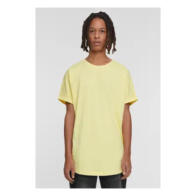 Men's Long Shaped Turnup Tee T-Shirt - Yellow