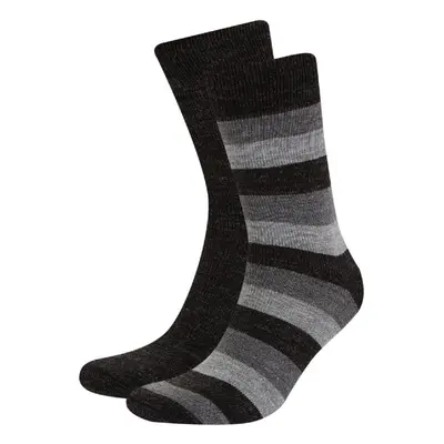 DEFACTO Men's 2-Pack Wool Acrylic Winter Socks