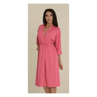 Women's bathrobe De Lafense Visa long 3XL raspberry