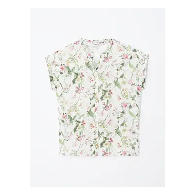 LC Waikiki Women's Flowering Collar Blouse