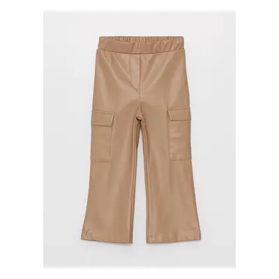 LC Waikiki LCW baby Leather Look Baby Girl Cargo Pants