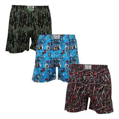 3PACK Men's Sleepwear Shorts Styx Multicolored