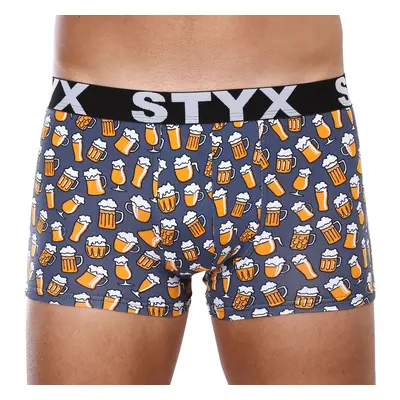 Men's boxers Styx art sports rubber oversized beer