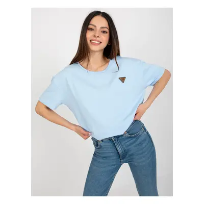 Light blue oversize blouse